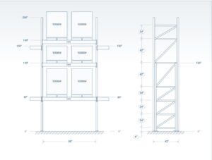 Pallet Rack Drawing